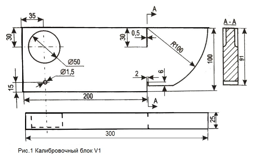 Калибровочный образец v2 25